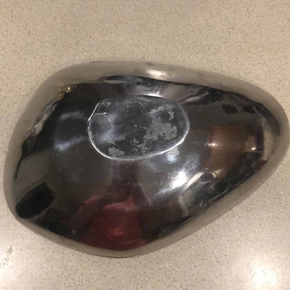 POLISHED SILVER TONE SERVING DISH ACCENT BOWL - Picture 4 of 6